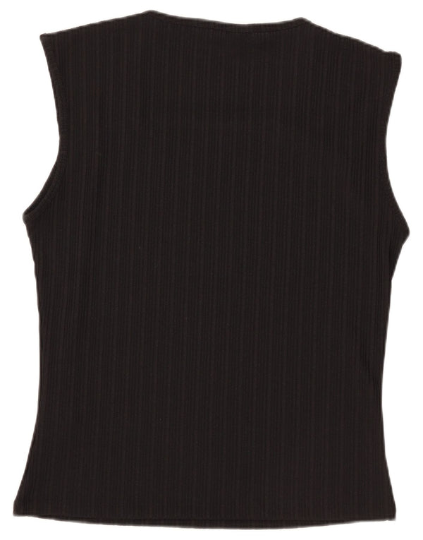 Женская блузка без рукавов Lipsy Top UK 18 XL, черный полиэстер