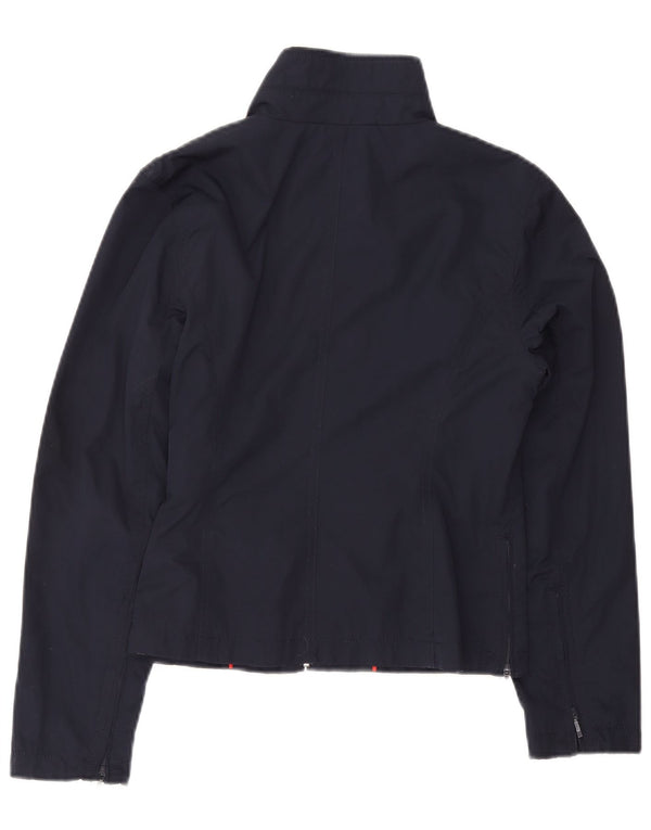 Женская укороченная куртка-бомбер Tommy Hilfiger UK 12, средний темно-синий полиэстер