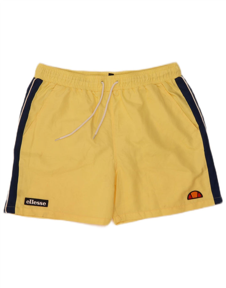 Мужские шорты для плавания Ellesse, большие желтые, полиэстер с цветными блоками