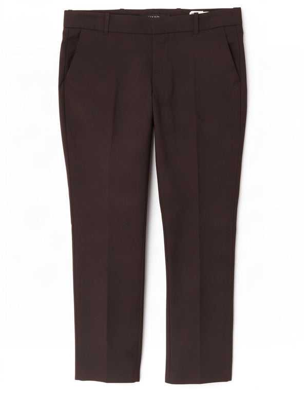 Женские прямые брюки чинос Zara, большие, черные, хлопковые, W30 L28