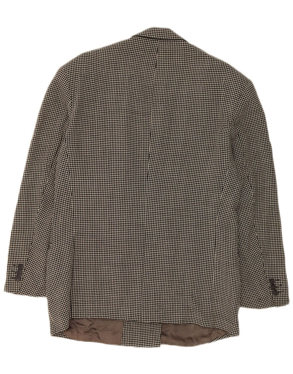 Hugo Boss Женский двубортный пиджак IT 50 XL Серый в крапинку