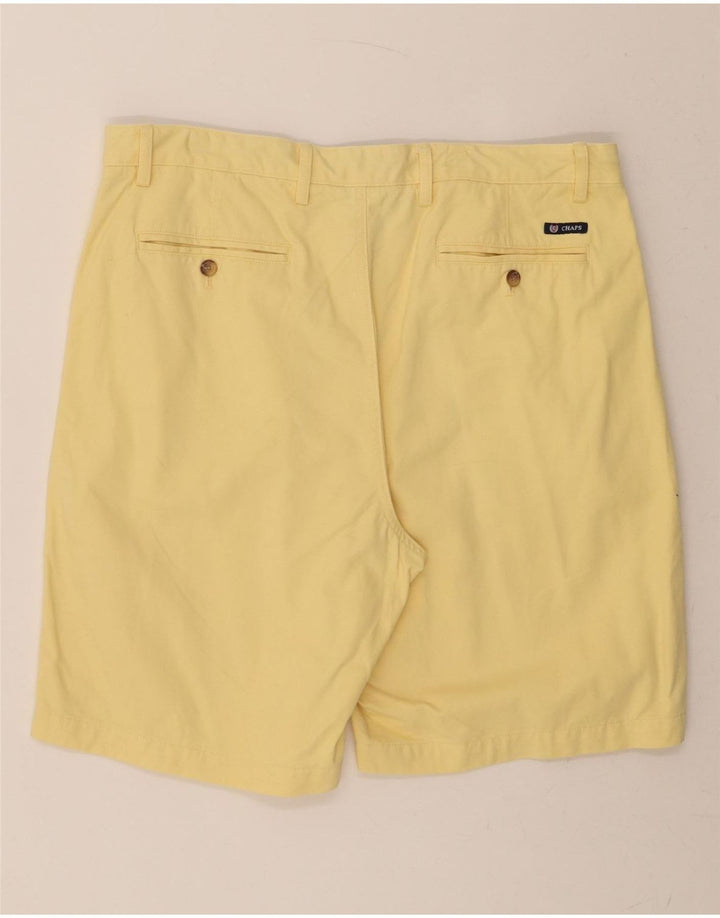 CHAPS Mens Chino Shorts W38 XL Yellow Cotton Vintage Chaps and Second-Hand Chaps from Messina Hembry 