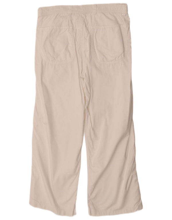 Miu Miu Женские брюки чинос с высокой талией Bootcut IT 46 Large W32 L26 Белый