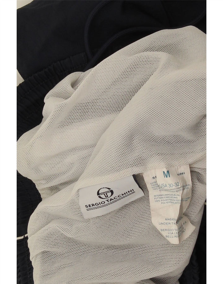 Мужские спортивные брюки Sergio Tacchini, брюки-джоггеры, средний темно-синий, полиэстер