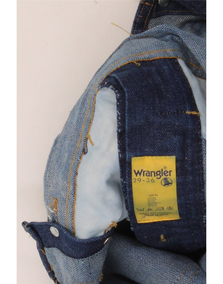 Мужской комбинезон WRANGLER, прямые джинсы W29 L36, темно-синий хлопок