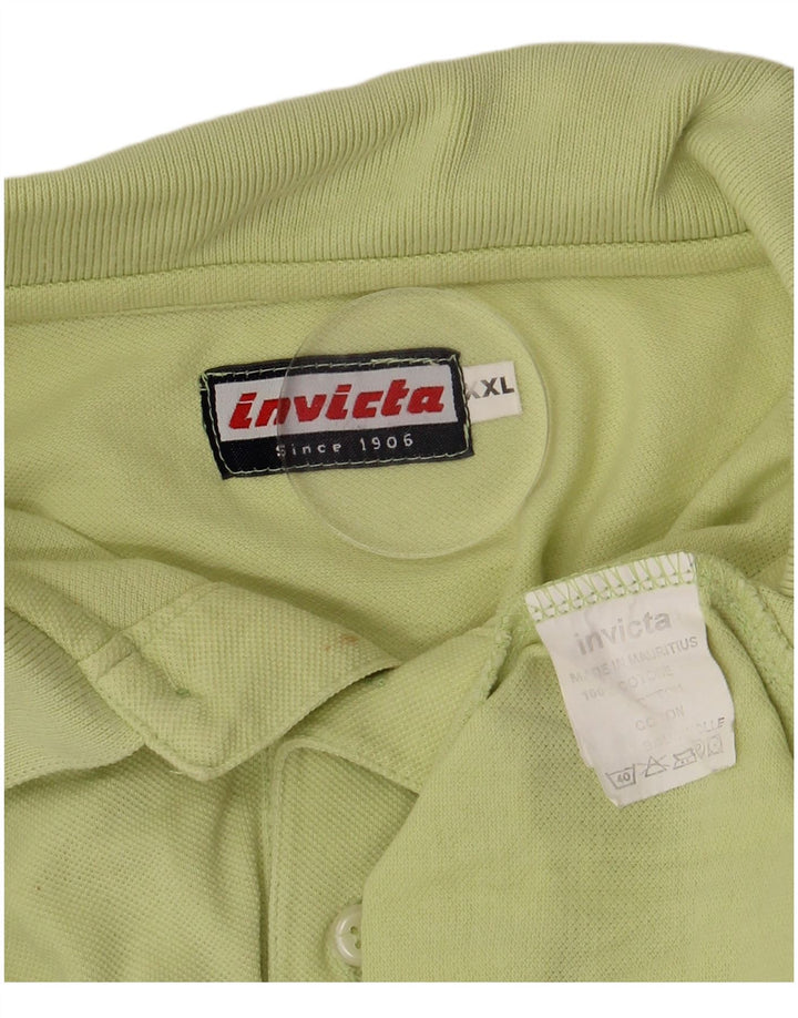 Мужская рубашка-поло Invicta 2XL зеленая, хлопок