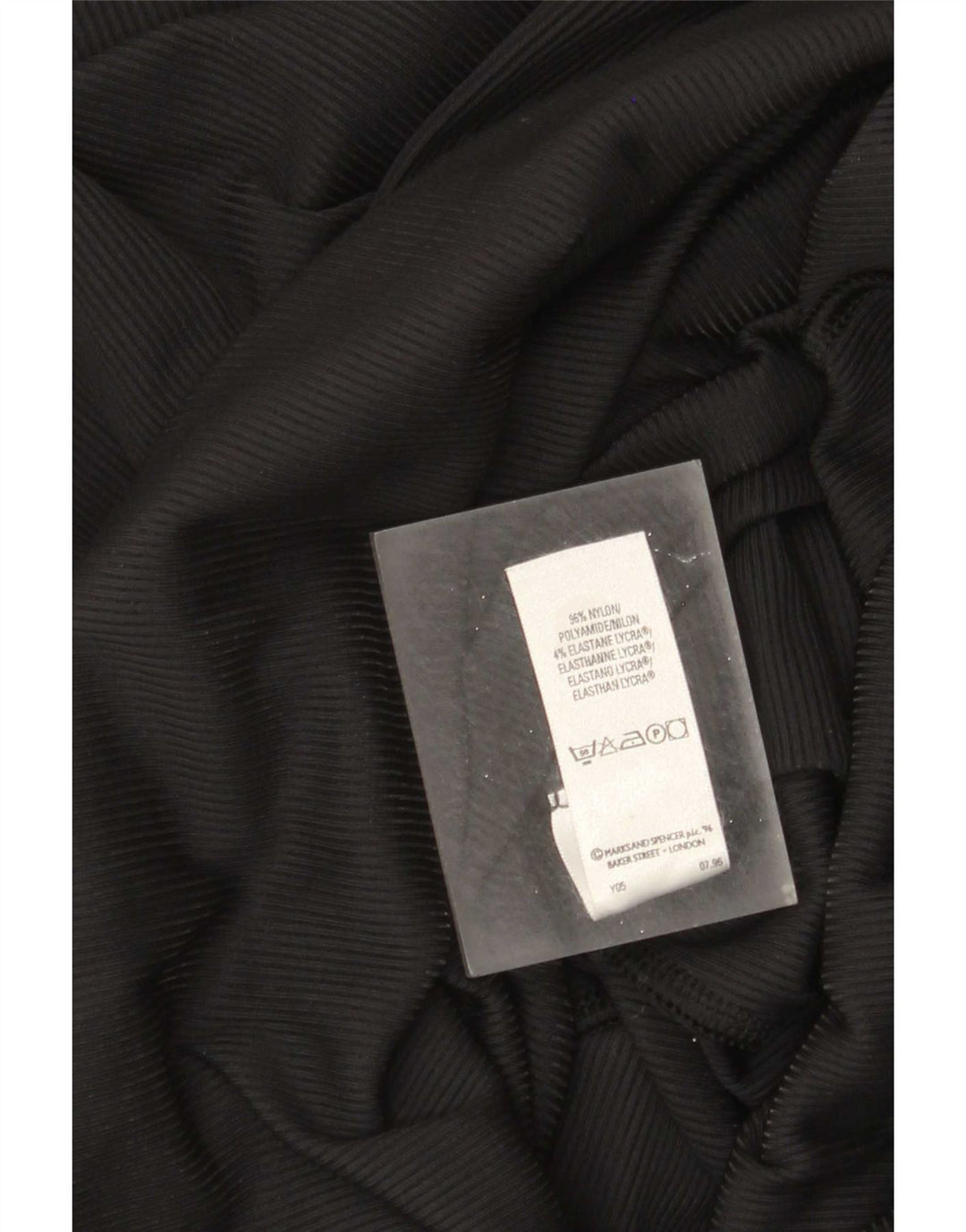 Женское платье макси Marks & Spencer UK 10 маленькое черное нейлоновое