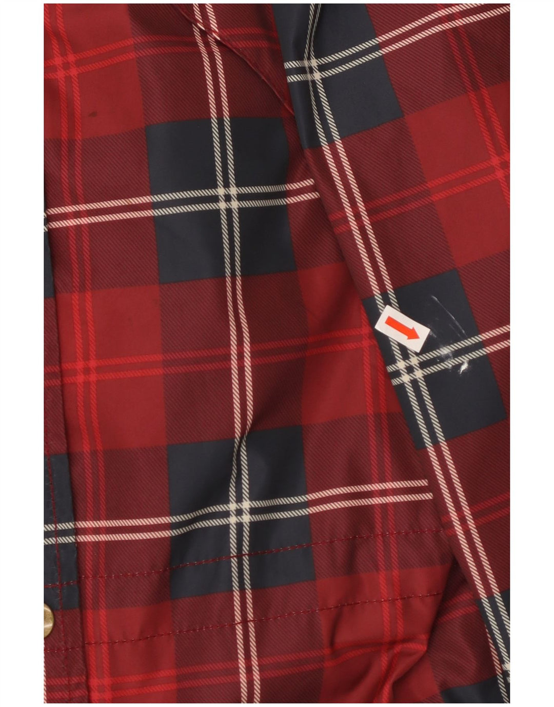 Женская непромокаемая куртка с капюшоном JACK WILLS UK 6 XS, полиэстер в красную клетку