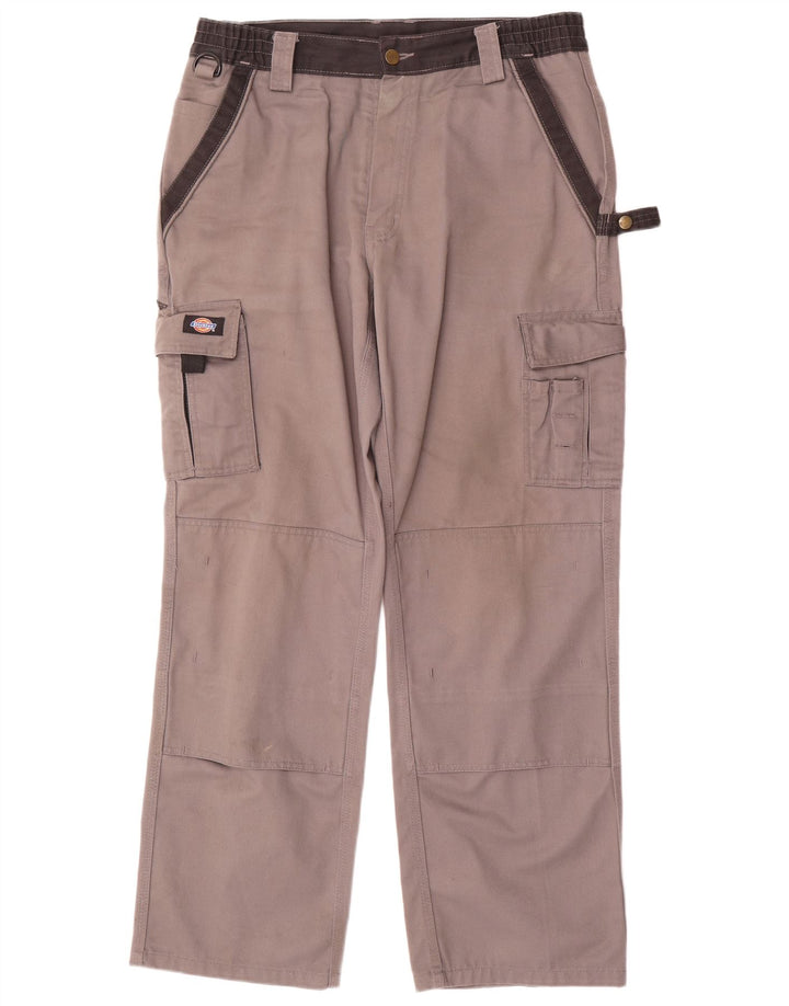 Мужские прямые брюки-карго Dickies W34 L31, серый полиэстер
