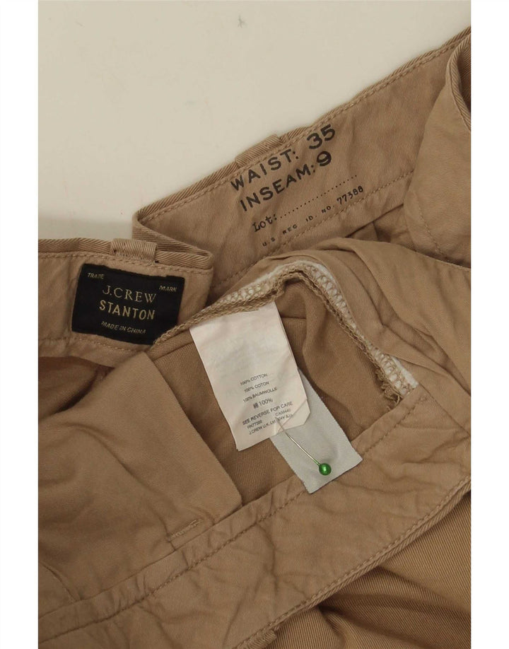 Мужские шорты чинос J. Crew Stanton W35, большие, бежевые, хлопок