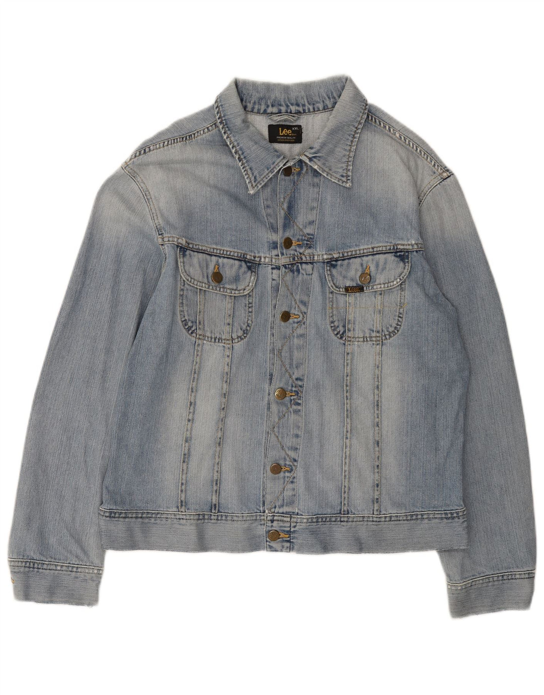 Мужская джинсовая куртка LEE UK 44 2XL, синяя, хлопок