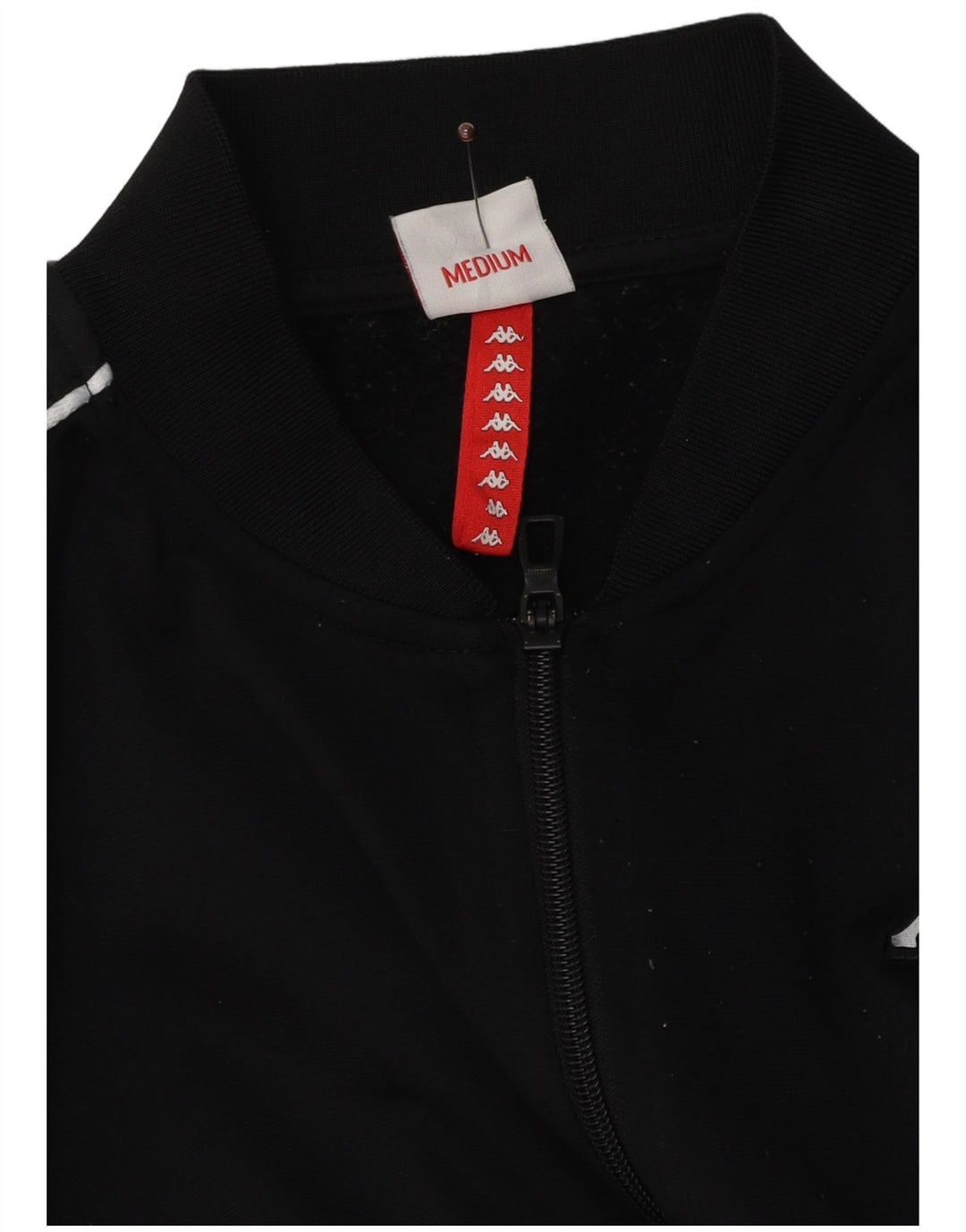 Женский укороченный спортивный костюм с графическим рисунком Kappa UK 14, средний черный полиэстер