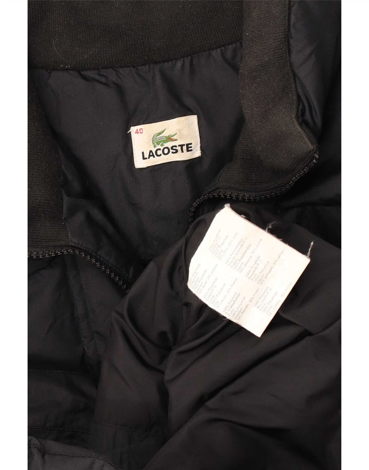 Женская стеганая куртка Lacoste, размер 40, средний черный, полиамид