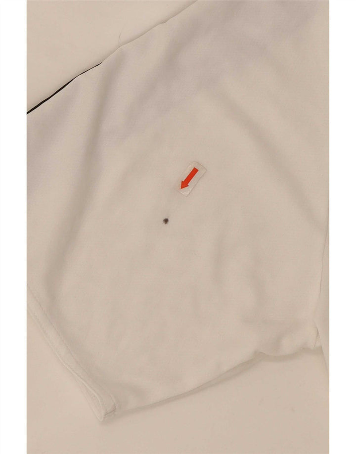 Adidas Мужская футболка Climalite Top XL Белый Полиэстер с цветными блоками