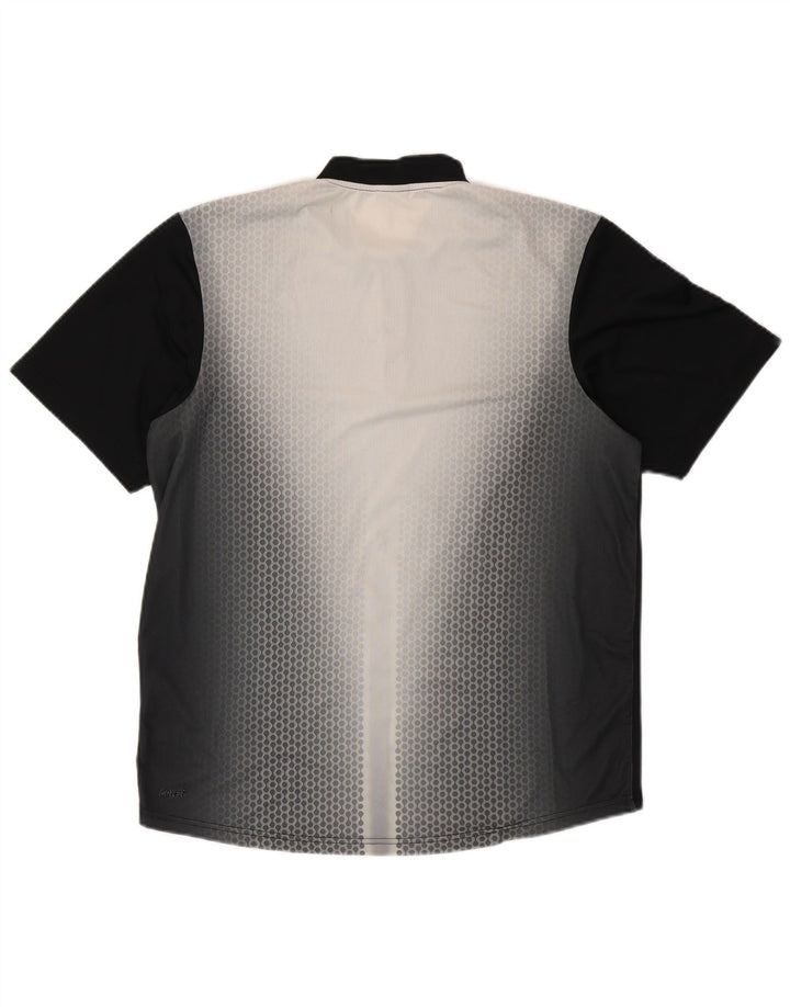 Мужская футболка NIKE Dri Fit UK 39/41, средний черный полиэстер в пятнышко
