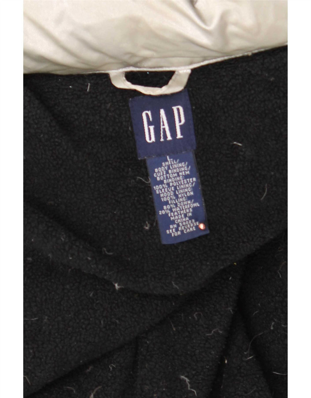 Женская утепленная куртка оверсайз с капюшоном Gap UK 16, большой серебристый полиэстер