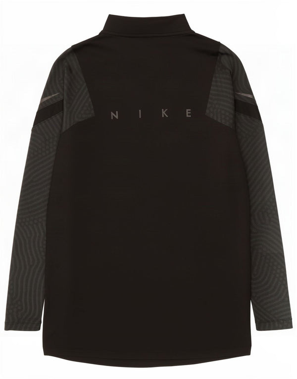 Мужской пуловер Nike Dri Fit с графическим принтом, спортивный костюм, маленький черный в тонкую полоску