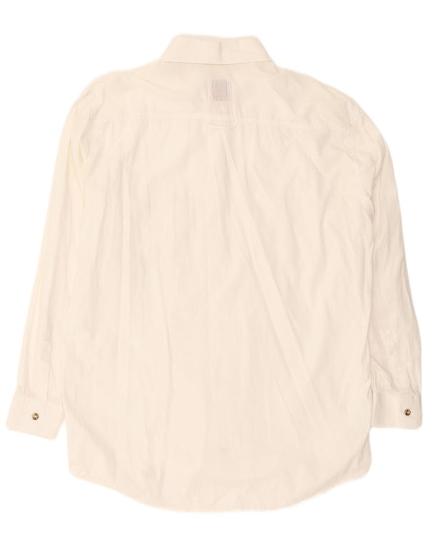 Мужская рубашка LEVI'S из хлопка среднего размера белого цвета