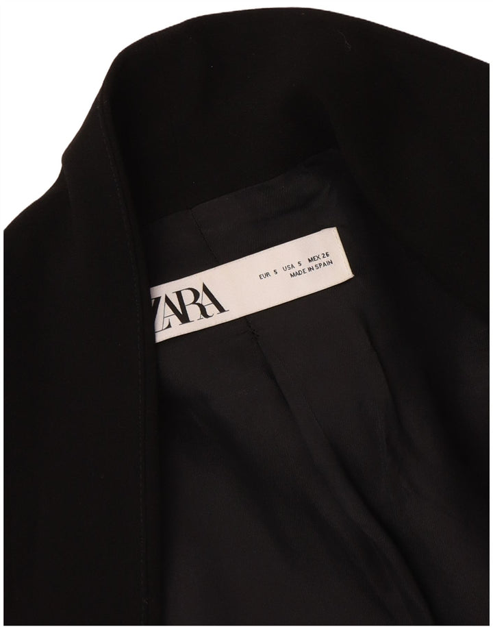 Женский открытый пиджак Zara UK 10, маленький черный
