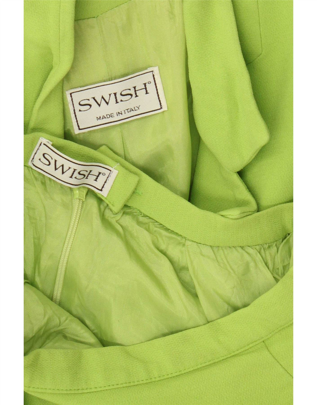 Женский комплект из 2 предметов юбки Swish с 4 пуговицами, Великобритания, 8, маленький W24, зеленый
