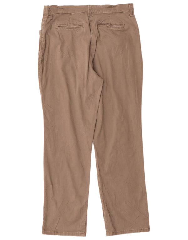 Женские прямые повседневные брюки Lee, размер США 10, большой W30 L29, коричневый хлопок