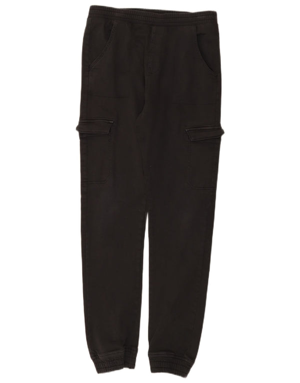 Брюки-карго для девочек Marks & Spencer для джоггеров 13–14 лет W28 L29, черные