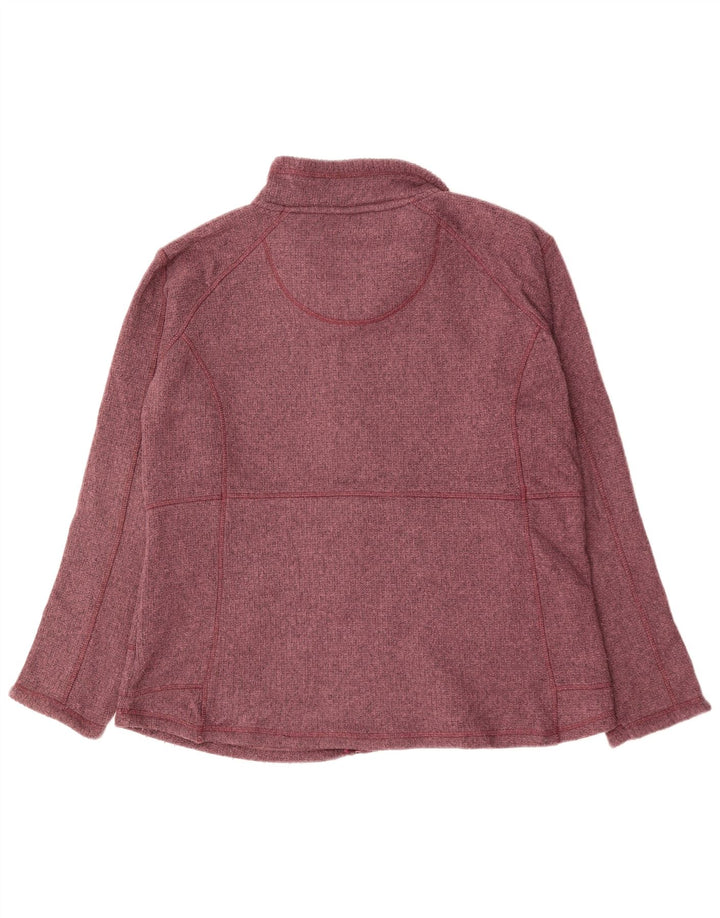 WEIRD FISH Женский свободный кардиган-свитер UK 18 XL, бордовый полиэстер