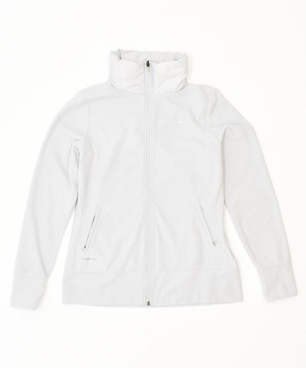 Женская флисовая куртка NIKE Therma Fit UK 14, большой размер, серый полиэстер