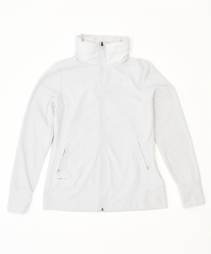 Женская флисовая куртка NIKE Therma Fit UK 14, большой размер, серый полиэстер