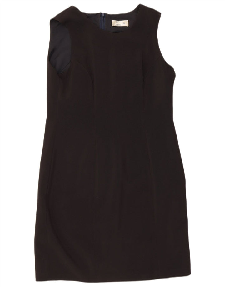 ST. BERNARD Womens Classic Sleeveless Sheath Dress UK 14 Medium Black