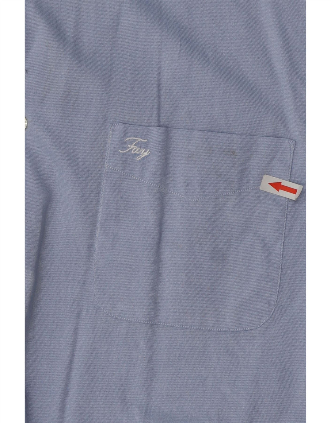 Мужская рубашка Fay, размер 44, 17, 1/2 XL, синяя, хлопковая
