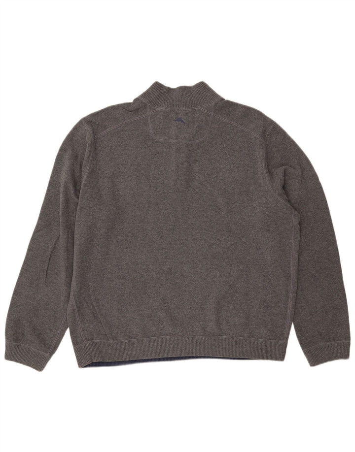 TOMMY BAHAMA Мужской свитер с воротником на молнии XL Серый