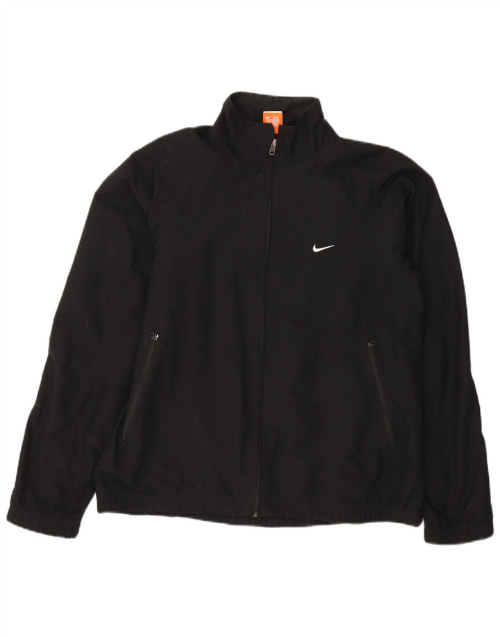 Мужская спортивная куртка Nike UK 38/40, средний черный полиэстер