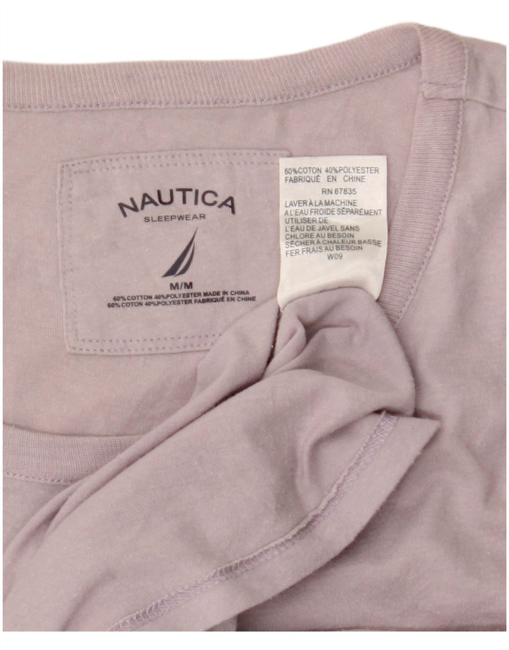 Женский топ Nautica с длинным рукавом UK 14, хлопковый средний фиолетовый цвет