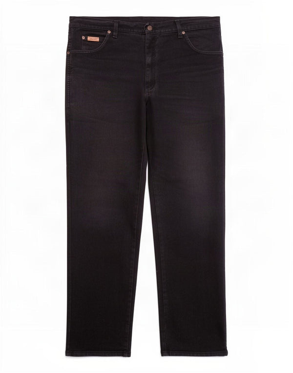 Мужские прямые джинсы Wrangler Texas W38 L32, черный хлопок