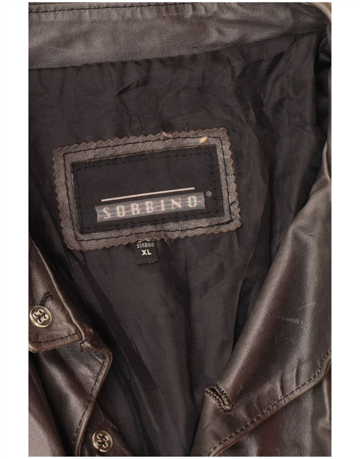 SORBINO Мужская кожаная куртка UK 42 XL Серая