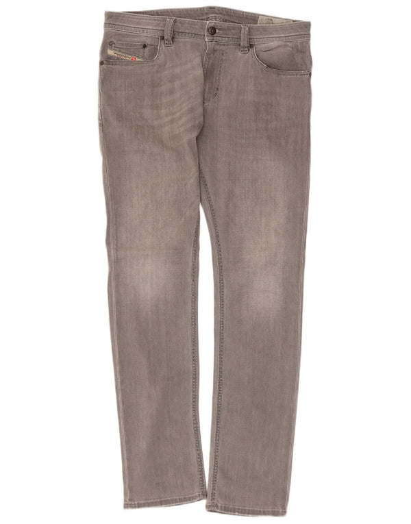 Женские узкие джинсы скинни DIESEL Thavar W34 L32, серый хлопок