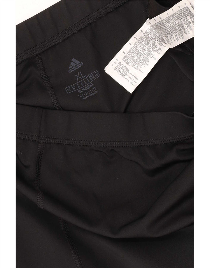 Женские леггинсы Adidas Climalite XL, черные, полиэстер, спортивные