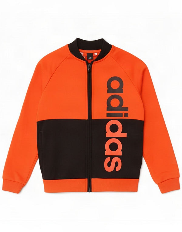 Спортивный костюм Adidas для мальчиков, 9–10 лет, оранжевый цвет с блоком