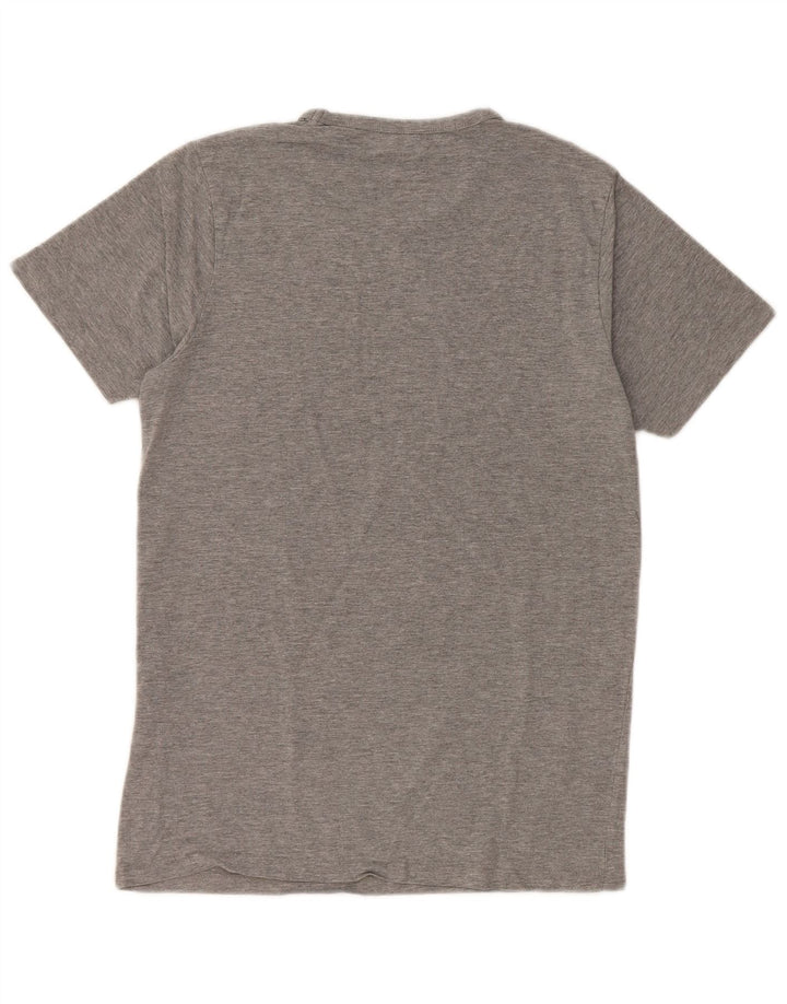 JACK & JONES Мужская футболка из хлопка среднего серого цвета с крапинками
