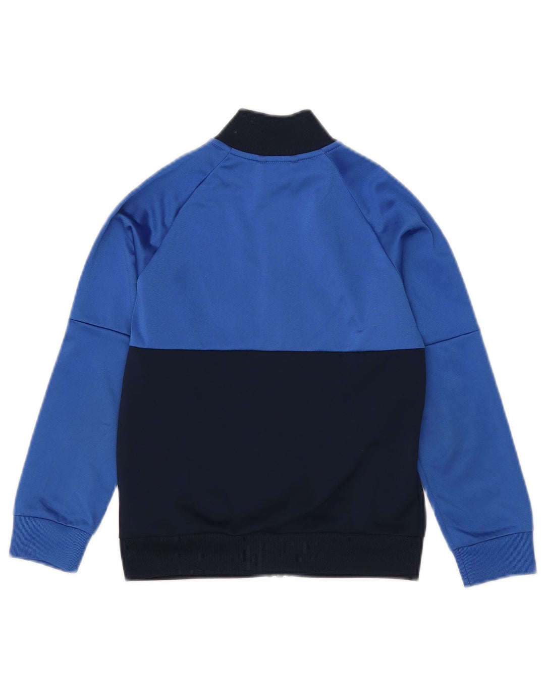 Спортивный костюм Adidas для мальчиков, верхняя куртка 7-8 лет, синяя, полиэстер с цветными блоками