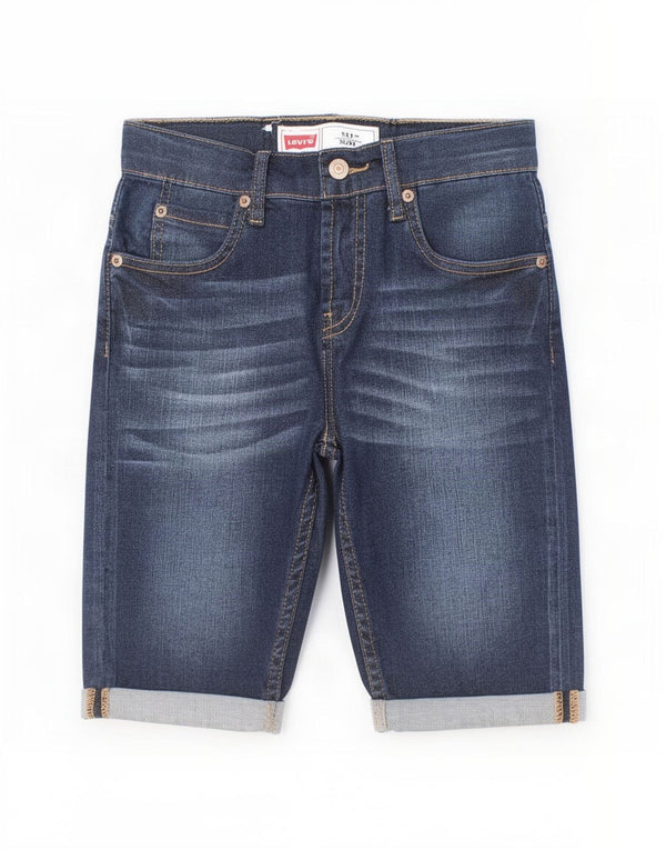 Джинсовые шорты приталенного кроя Levi's 511 для мальчиков 9–10 лет W26, темно-синий, хлопок
