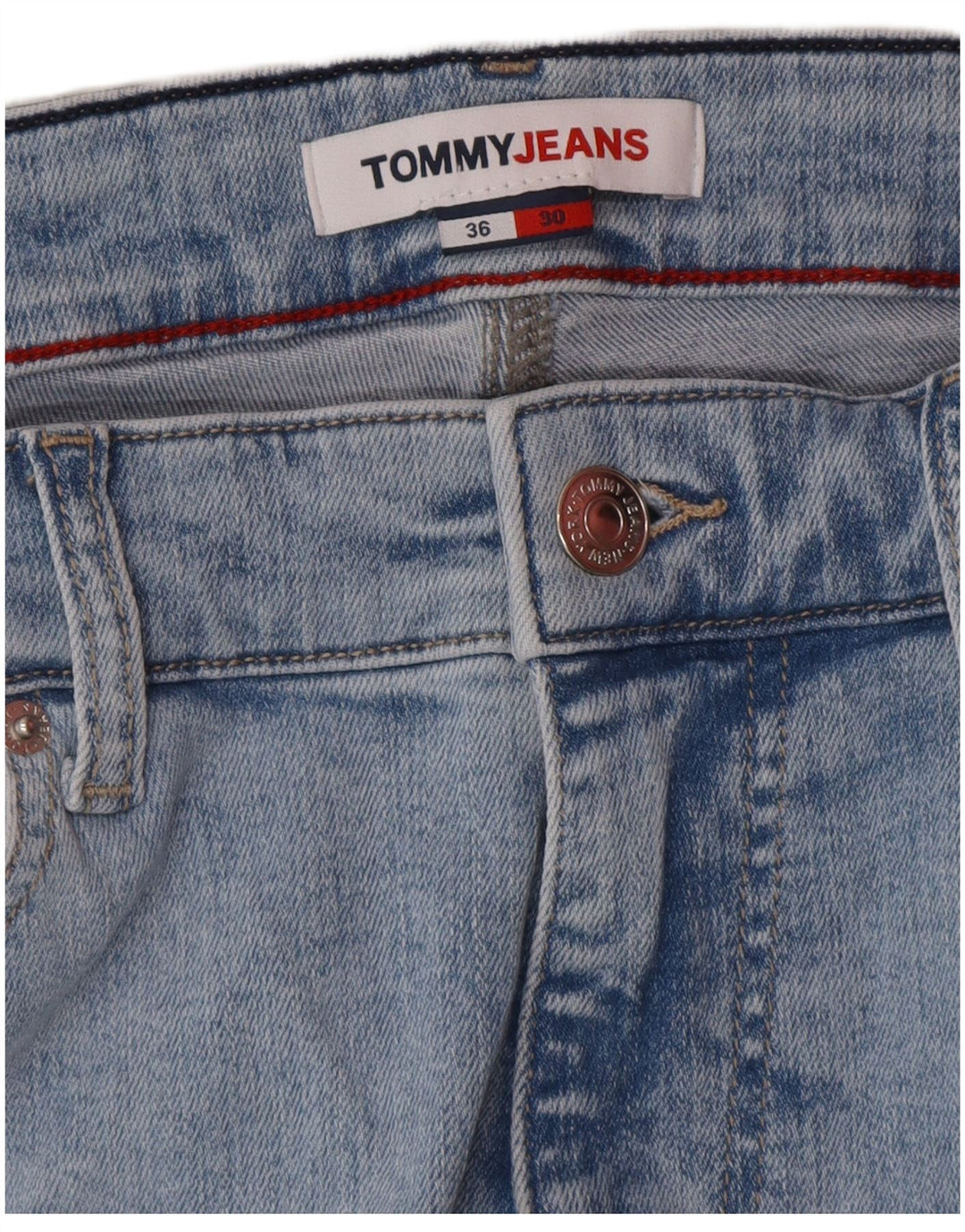 TOMMY HILFIGER Мужские зауженные джинсы W36 L30 синие
