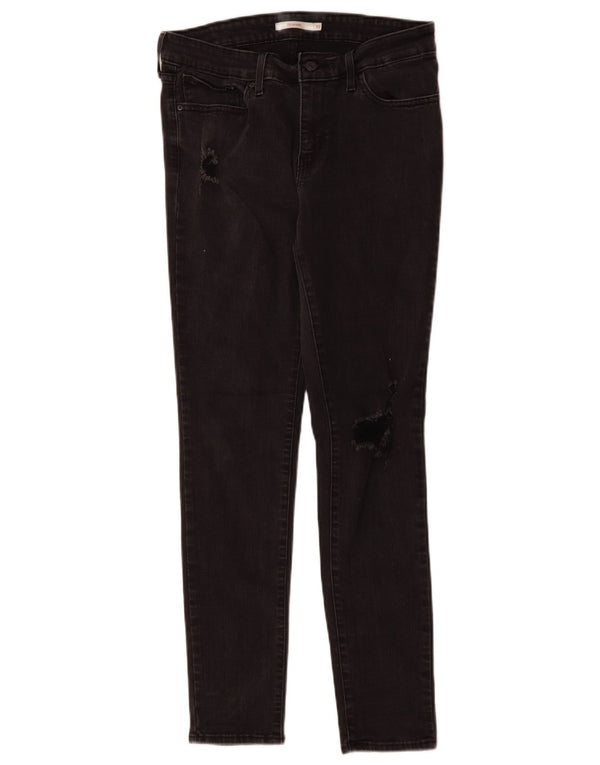 Женские джинсы скинни LEVI'S 710 W30 L30, черный хлопок