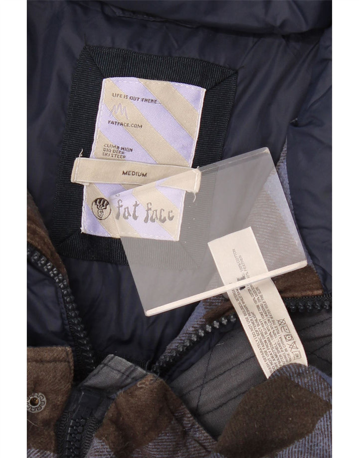 Мужской утепленный жилет FAT FACE UK 38, средний темно-синий, нейлон с цветными блоками