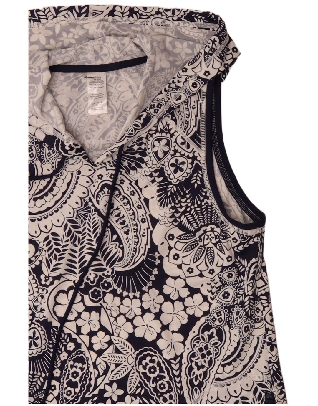 Женская блузка без рукавов Tommy Bahama, Великобритания, 10, маленький размер, темно-синий, нейлон