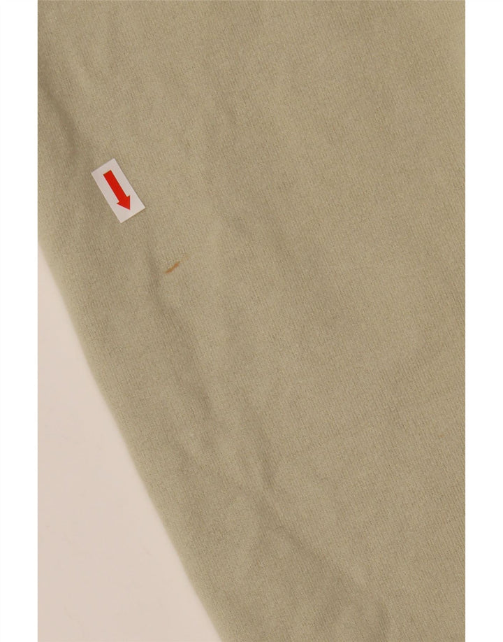 Мужской свитшот с рисунком Reebok, хлопковый джемпер среднего зеленого цвета