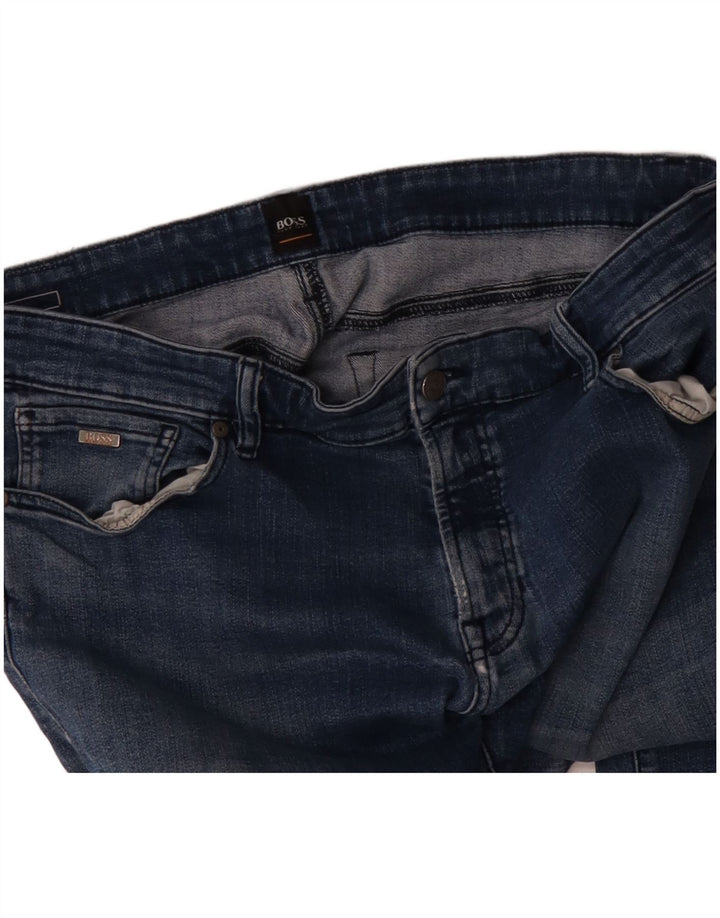 Мужские прямые джинсы Hugo Boss W38 L31 синие