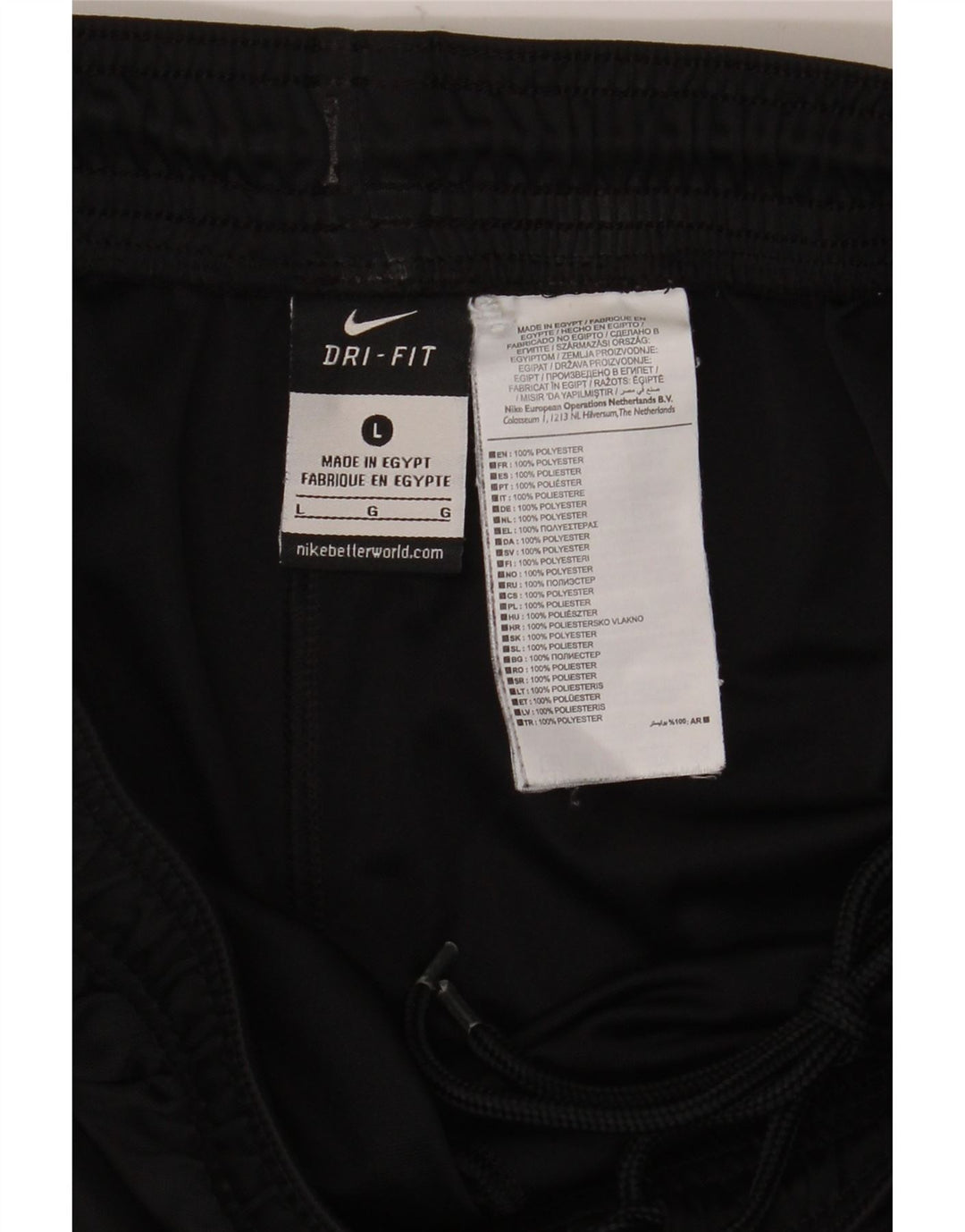 Мужские спортивные шорты Nike Dri Fit, большие черные, полиэстер
