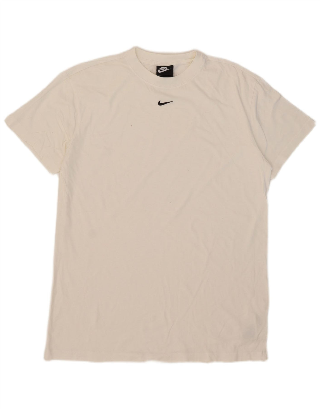 Мужская футболка Nike из хлопка белого цвета среднего размера